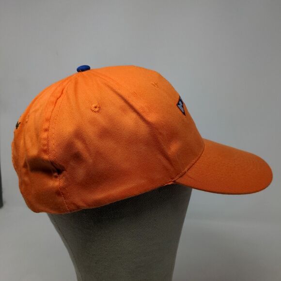 Unbranded Men's Snapback Hat Orange Adjustable Executive Beach Logo Embroidered - Picture 6 of 11